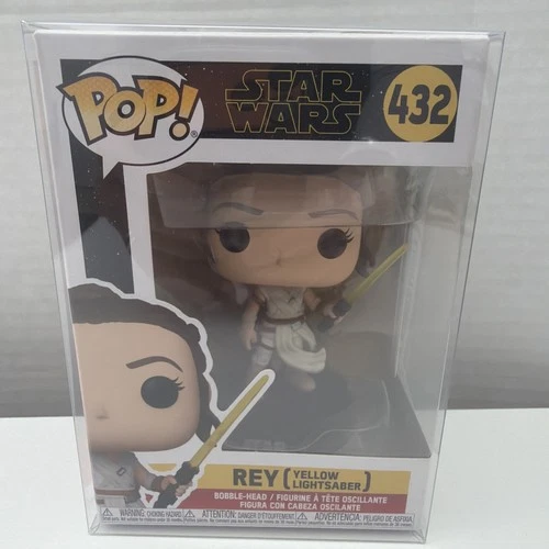 Funko Pop! Vinyl: Star Wars - Rey (Yellow Lightsaber Bobblehead) #432 New
