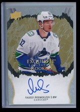 2021-22 Upper Deck Exquisite Collection Rookie Signatures Gold Vasily Podkolzin