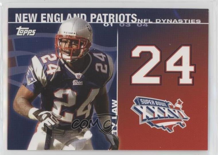 2008 Topps NFL Dynasties Tribute Ty Law #DYN-TL c7w