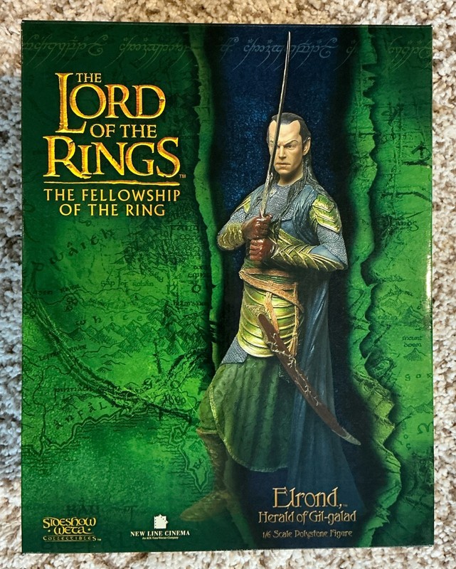 Lord of the Rings Elrond, Herald of Gil Galad Sideshow Weta Polystone Statue