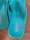 WOMEN'S OKABASHI SPLASH 2" WEDGE FLIP FLOPS SEA GLASS SIZE 6.5 -7.5 Preowned — photo 5