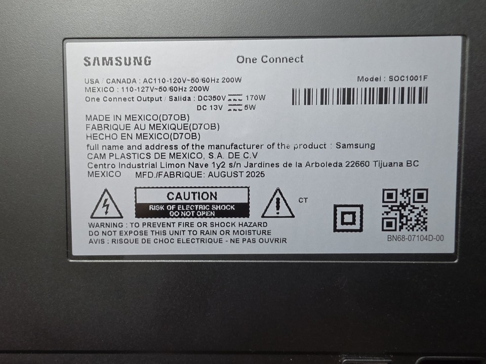 Samsung One Connect Box SOC1001F for QN55LS03F The Frame TV | eBay.de