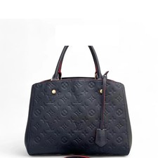 Louis Vuitton Montaigne Mm Dark Blue Monogram Empreinte aa072926c4r 
