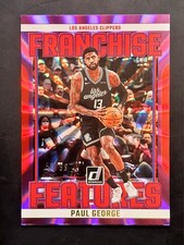 2023-24 Donruss Paul George /99 #22 Purple Holo Laser Franchise Features Insert