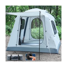 Quick Setup Tent,Automatic Inflatable Camping Tent,Easy Set up 3-4 Person Gla...