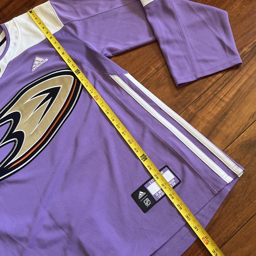 Anaheim Ducks NHL Hockey Fights Cancer Adidas Jersey Adult Size 52 CS4247 NWOT - Picture 16 of 16