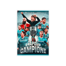 NAPOLI SUPERCOPPA POSTER 70x100 Regalo Adulto Bambino/a Natale Natalizio