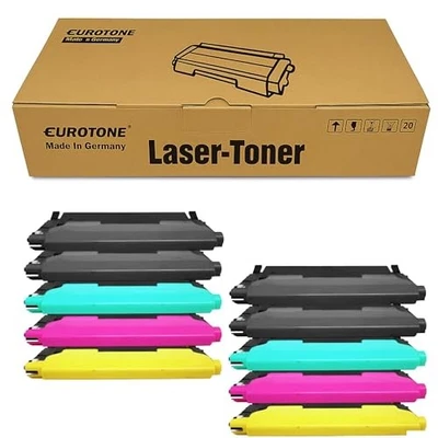 Eurotone 10 Tonerkassetten Laser Pour Samsung CLT406+P406C Multicolore PLUS25 - Photo 1/4