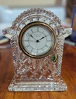 Vintage Waterford Crystal Mantel Clock 7 inches tall