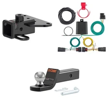 CURT Trailer Hitch Package 2in Receiver, Wiring Harness, 45134 Ball Mount 13434