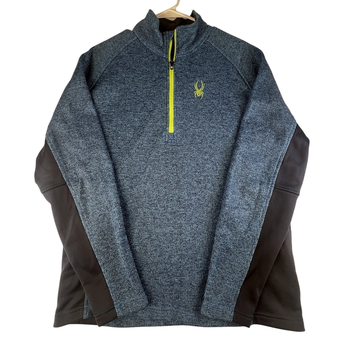スキー Spyder Knit Panel Half Zip Pullover Spyder Men's Ski 1/2 Zip Features for sale | eBay