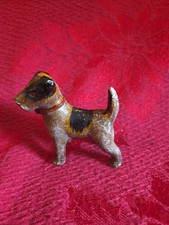 3" Vintage Antique Miniature Cast Iron Woody The Terrier Dog