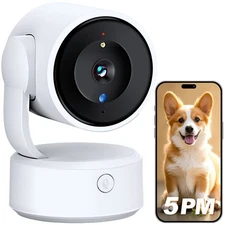 Tuya 2K Security Camera Indoor 360° WiFi Camera for Home Pet Baby Night Vision