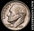 1963 Silver Roosevelt Dime-Scarce Better Date No Reserve #i3911