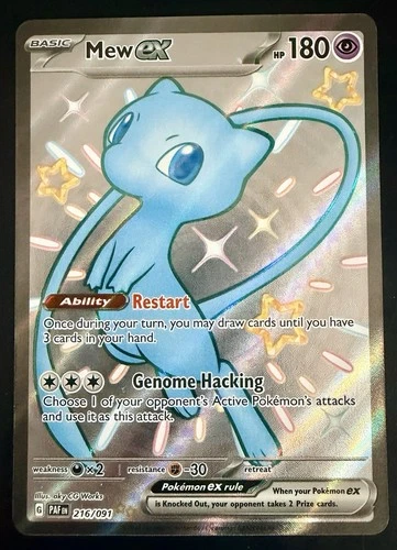 Mew EX 216/091 Full Art Secret Rare Pokémon Card NM/Mint – Ultra Rare Holo
