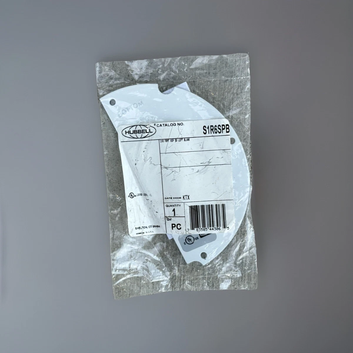 ( Lot of 2 ) Hubbell Styleline Poke-Through Sub-Plate S1R6SPB photo 1