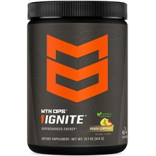 MTN OPS Ignite Energy Drink Powder, Naturally Gluten Free Sweetened with Mon...
