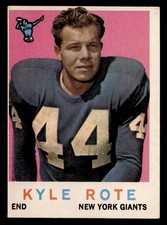 1959 Topps #7 Kyle Rote New York Giants NR-MINT NO RESERVE!