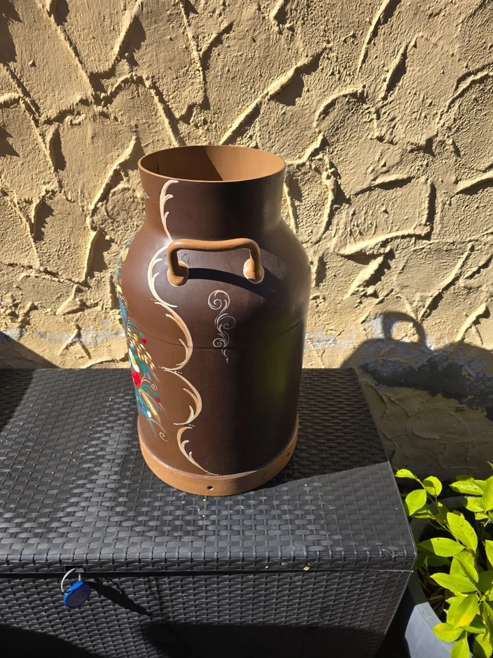 🔥Vintage Milchkanne 40L bemalt (58 cm hoch) – Deko Antik - Bild 3 von 4