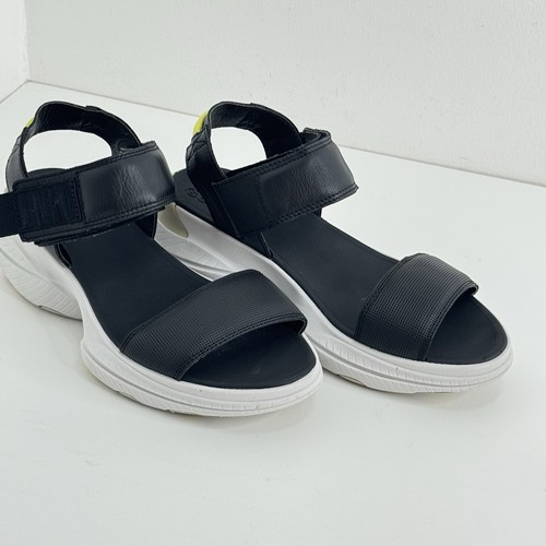 Sorel Größe 7 Explorer Blitz Stride Sandalen schwarz weiß dicke Sohle - Bild 3 von 7