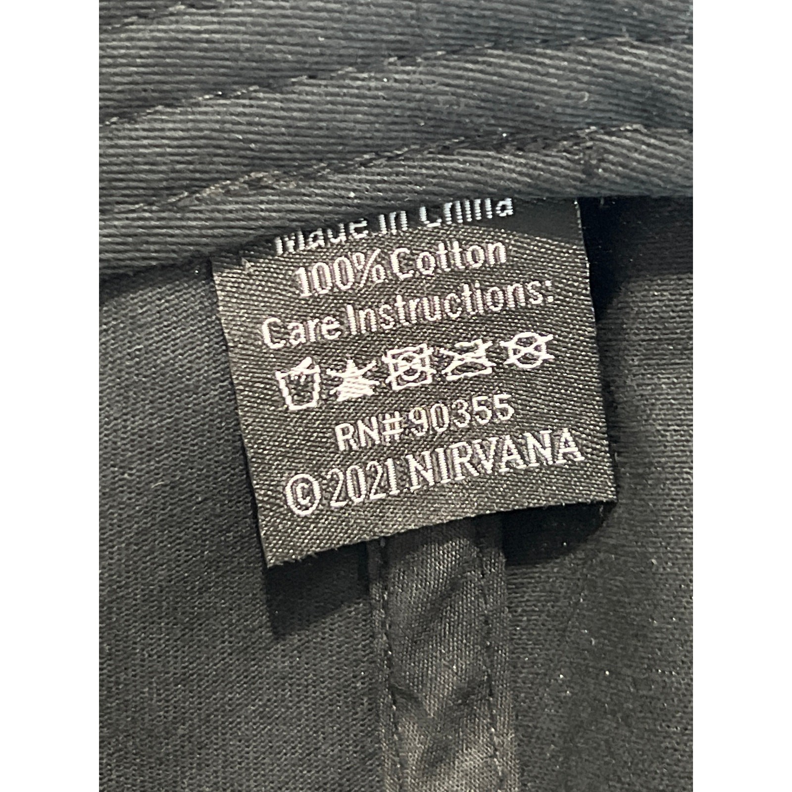 Nirvana Black Adjustable Baseball Cap OS Smiley H… - image 7