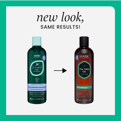 HASK Tea Tree & Rosemary Oil Invigorating Shampoo, 12FO