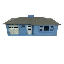 Plasticville O-O27 - 1852 Blue Ranch House Complete No Box