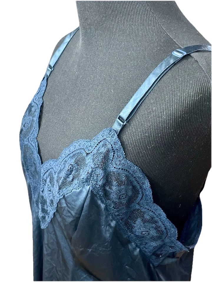 De Colección Encaje Cami Par Sin Mangas Top Azul Talla 38 Lorena y Mejor Forma Amor Femenino Foto 4 de 4