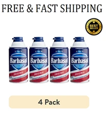 (4 pack) Barbasol Original Thick & Rich Shaving Cream for Men, 10 Oz.