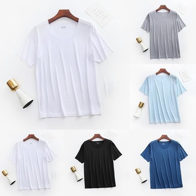 Icesilk Men's Casual T Shirt Soft Touch Fabric with Breathable Qualities