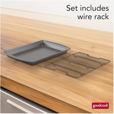 Crispy Baking Pan & Rack Set - Nonstick Carbon Steel