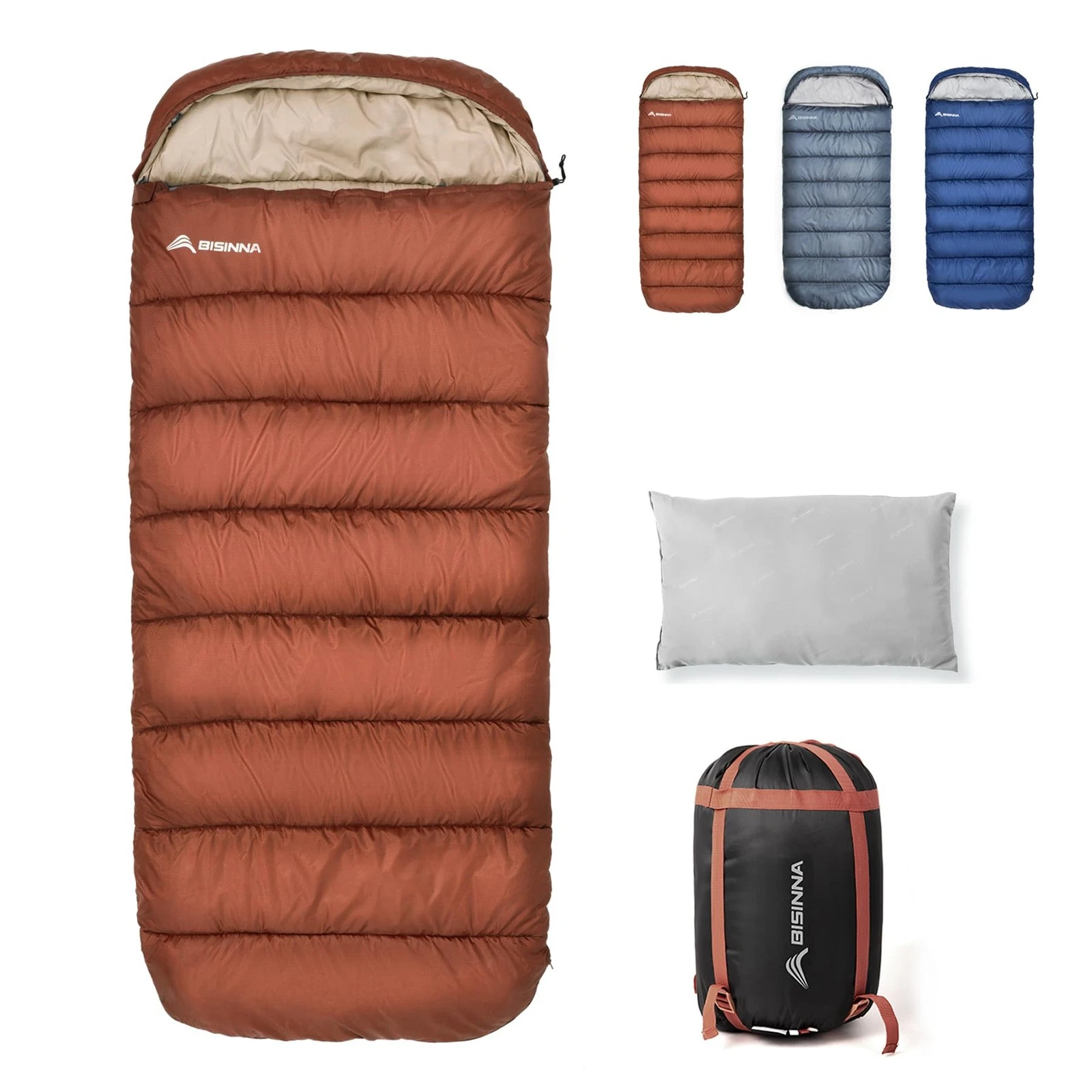 XXL Sleeping Bag for Big and Tall Adults,3-4 Season Plus Size Warm and