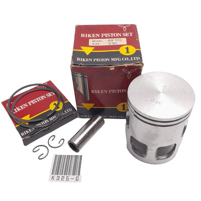 Yamaha 100 RX RX100 Piston Kit Set OS 0.50 New #6