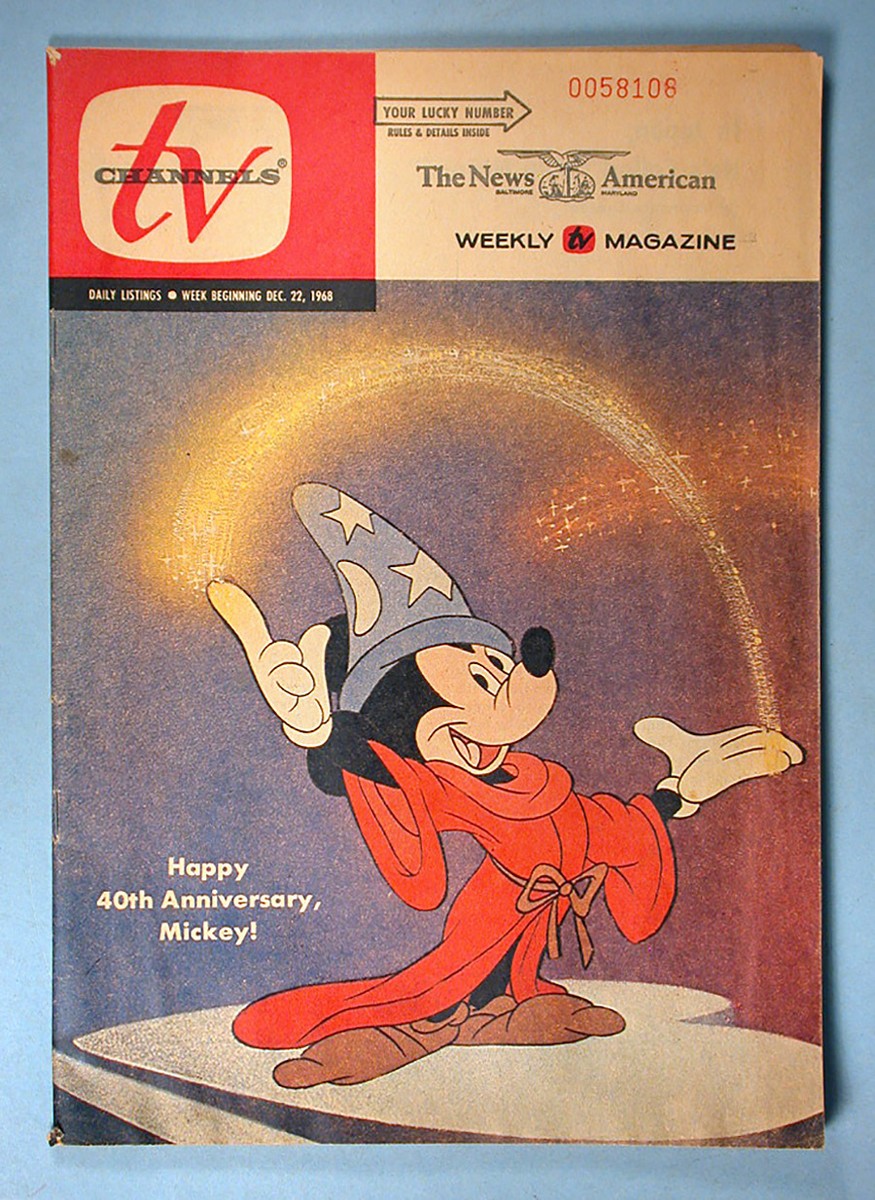 1968 Mickey Mouse TV Channels Regional Magazine Christmas Grinch