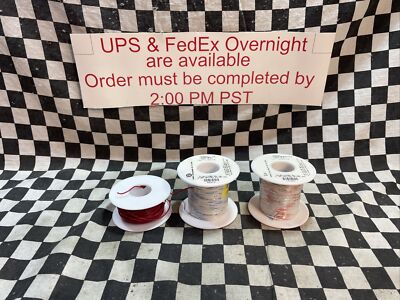 Alpha Wire 3050 WU005 100 FT + 3050 WO005 100F+ 1855 RD005 45FT, 24 AWG, #156F5