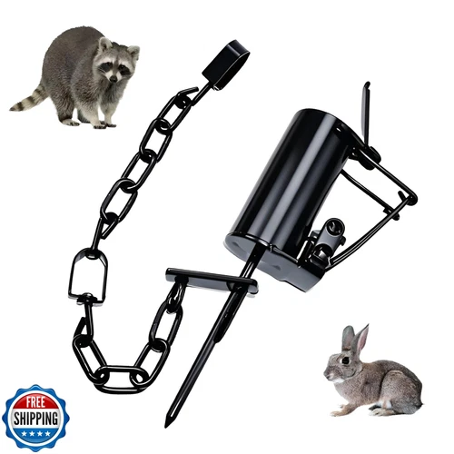 Live Animal Spring Trap Dog Proof Raccoon Coon Rabbit Bobcat Traps Foot Hunti