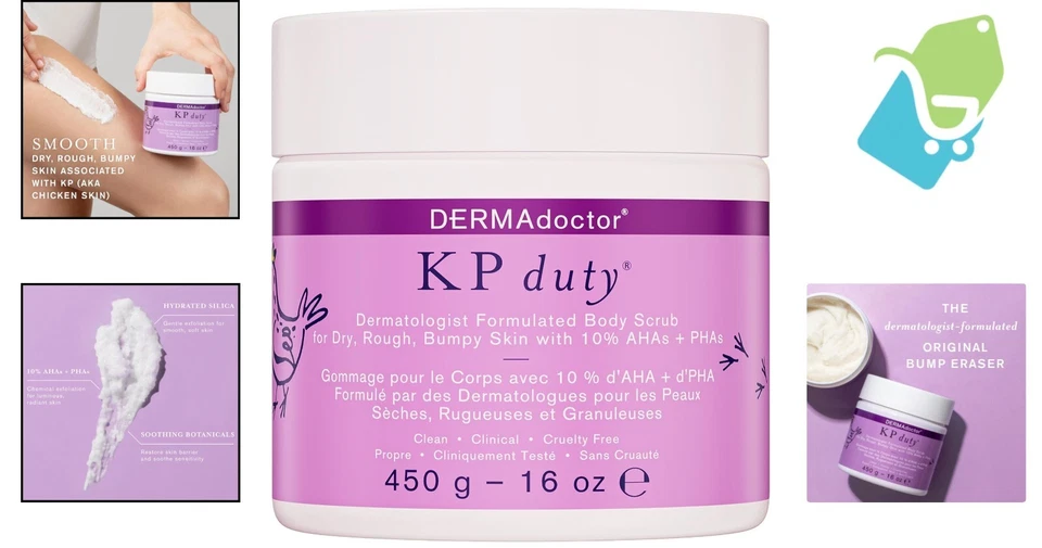 KP Bump Eraser Exfoliating Body Scrub with 10% AHAs & PHAs for Smooth Skin - Image 2 of 4
