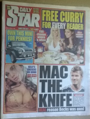 Daily Star 14. Oktober 2006 - Kelly Brook, Dominic Monaghan, Alderley Edge