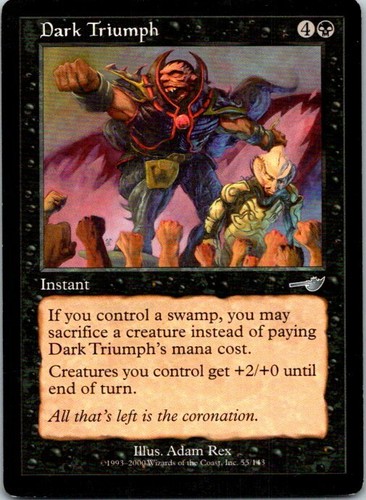 Dark Triumph Magic The Gathering Nemesis Card Light Play X1 Ebay