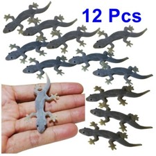 Lizard Rubber Fake Realistic Reptile Cat Toy Prank Gecko Animal Funny Joke 12 Pc