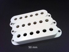 True Custom Shop  50mm Size White Pickup Cover Set for Fender Stratocaster