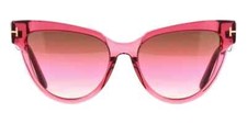 Tom Ford Nadine TF941 69F Burgundy Cat Eye Su...