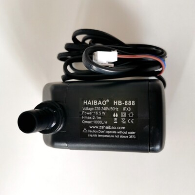 1PCS NEW HAIBAO HB-888 220V 16.5W Cooling Fan Ice Maker Water Pump 1000L/h16.5W