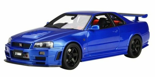 Otm743 Otto Mobile 118 Nissan Nismo R34 Gt R Z Tune Blue Resin Model For Sale Online Ebay