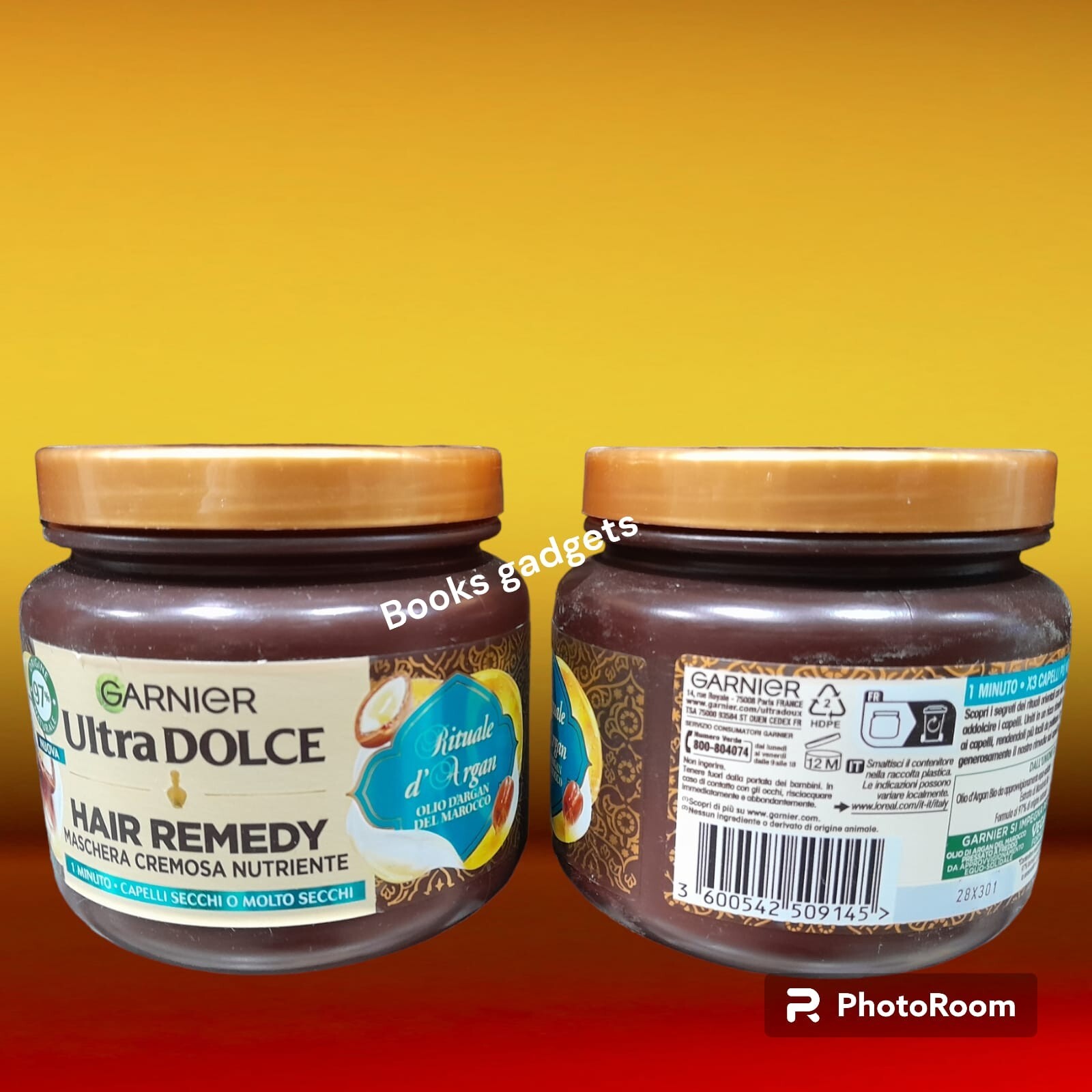 2 Barattoli Garnier Ultra Dolce Hair Remedy Maschera Capelli Nutriente