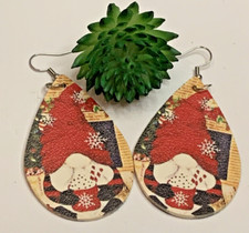 Santa Earring, Gift Idea, Christmas Earring, Holiday Earring, Gnome, Elf, Dwarf