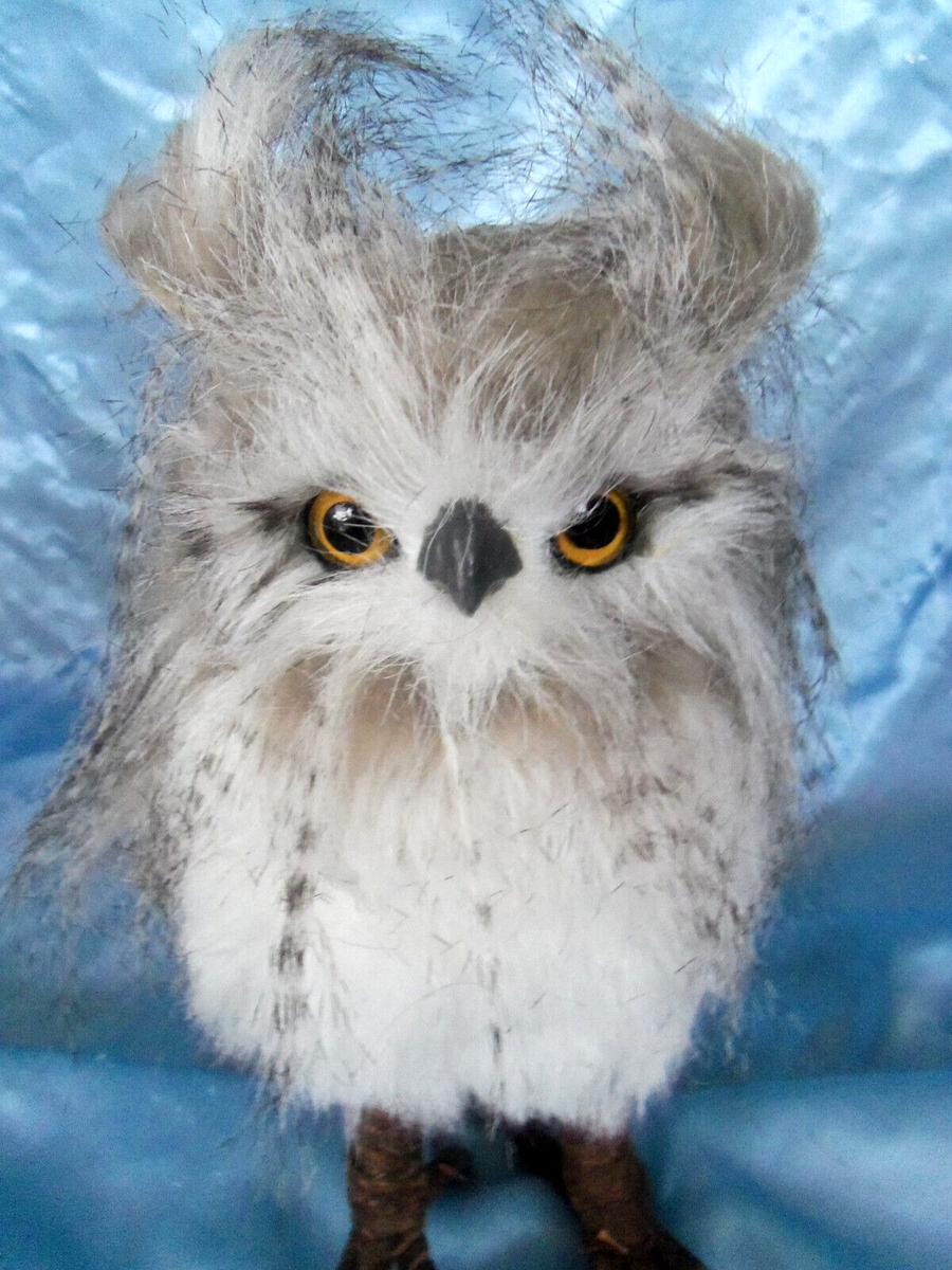 Feathery Horned Earred stuffed Owl | eBay