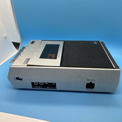 Vintage Sony TC-124 Cassette Recorder With Case and Accessories