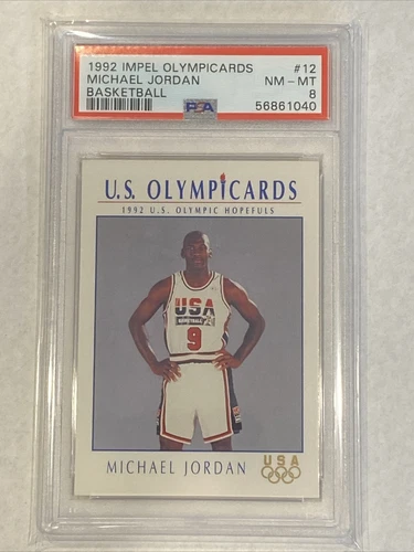 1992 Impel Olympicards Michael Jordan Card Psa 8!!!