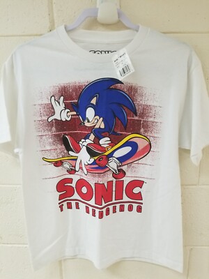 Sonic The Hedgehog Sega Youth Boys SZ 18 Street Skate T Shirt Tee